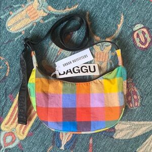 BAGGU Madras small crescent